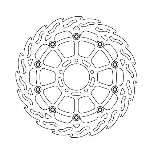 Moto Master Front Brake Disc Flame Floating Ducati Scrambler 800 15-current