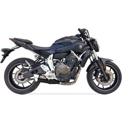 Hyperlow black XL complete exhaust system for YAMAHA MT-07, XSR 700