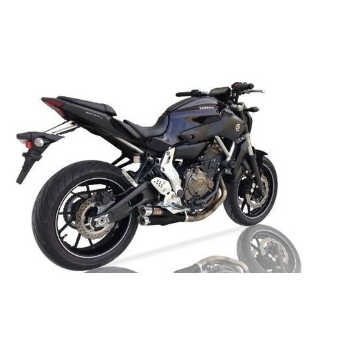 Ixil Hyperlow schwarz XL komplette Abgasanlage für YAMAHA MT-07, XSR 700