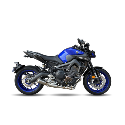 IXRace MK2 Système d'échappement complet en acier inoxydable Yamaha MT-09 13-19, XSR 900 16-19, Tracer 900 13-19 (Sélectionnez la couleur)