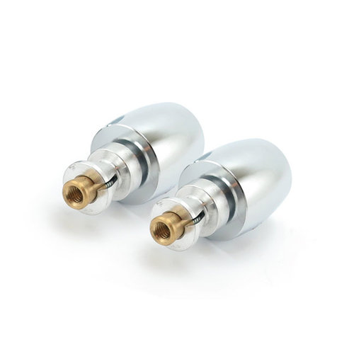 TRW Embouts de guidon pour guidon acier 22mm -Chrome MCL217-SC