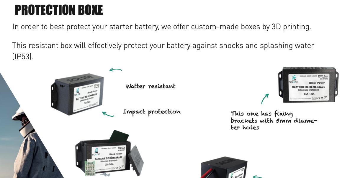 Batterie Lithium LiFePO4 Haute performance SOLISE CCA240 12V