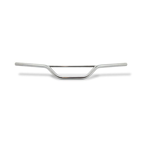 Emgo Guidon Dirtbike 22mm/7/8" Chromé - Largeur 79 cm, Pullback 12.7 cm, Rise 14 cm - Adaptation universelle
