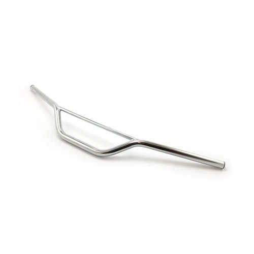 Emgo Dirtbike Lenker 22mm/7/8" Chrom - Breite 79 cm, Pullback 12.7 cm, Rise 14 cm - Universal passend