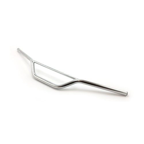 Emgo Guidon Dirtbike 22mm/7/8" Chromé - Largeur 79 cm, Pullback 12.7 cm, Rise 14 cm - Adaptation universelle