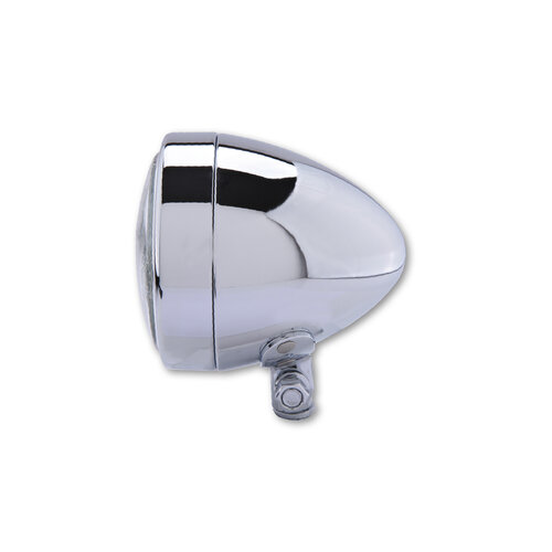 Shin Yo Chrome headlight Bullet, lower mounting high beam H4