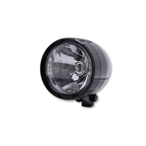 Shin Yo ABS headlight with parking light, black, HS1, bottom mounting