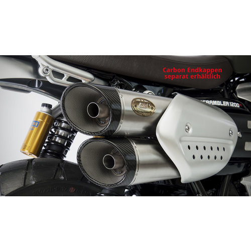 Zard 2-2 Slip on rear silencer Triumph Scrambler 1200, 19-