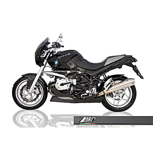 Zard Einddemper BMW R 1200 R, RVS satijn, slip-on, E-keurmerk