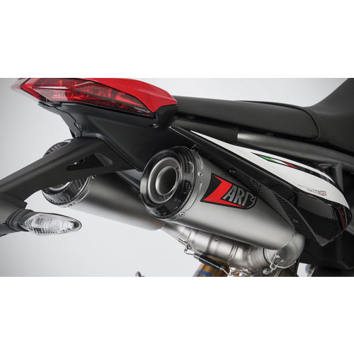 Zard Top Gun-Exhaust  Ducati Hypermotard 950/SP, 19-, Stainless-CarbonEnd Cap, slip on, E-Marked