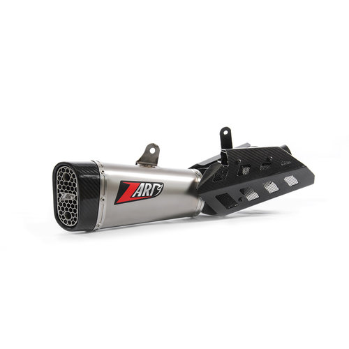 Zard Exhaust  Triumph Street Triple 765, 18-19, Carbon End Cap+ Heatshield, Titan