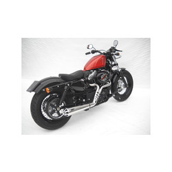 Échappement complet Harley Davidson Sportster, 04-13, acier inoxydable, marquage E, + Cat.