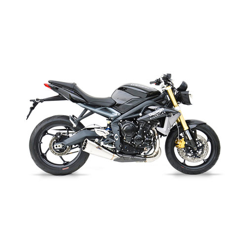 Zard low mounted-Exhaust  Triumph Street Triple, 13-, Stainless, 3-1, E-Marked, slip on, tief
