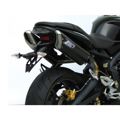 Zard PENTA-Uitlaat Triumph Street Triple, Alu Zwart, slip-on, E-gemarkeerd