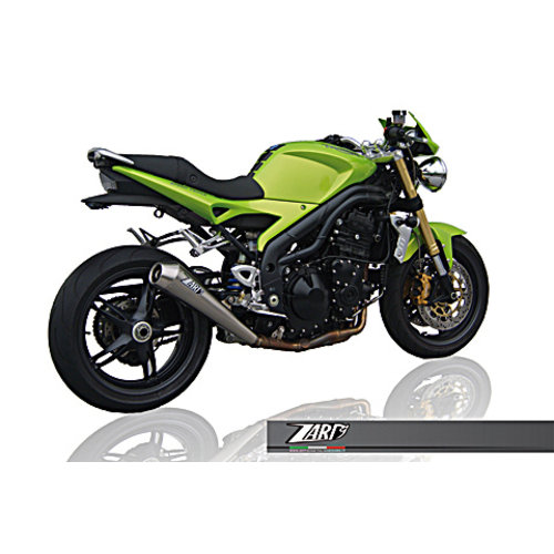 Zard Uitlaat Triumph Speed Triple, 07-10, RVS, slip-on 3-1, E-gemarkeerd, + Cat.