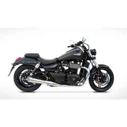 Auspuff Triumph Thunderbird 1600/1700 / Storm, konisch, rostfrei poliert, E-markiert, Slip-on