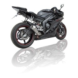 Schalldämpfer hinten Yamaha YZF R6, 06-16, Edelstahl, E-Markierung