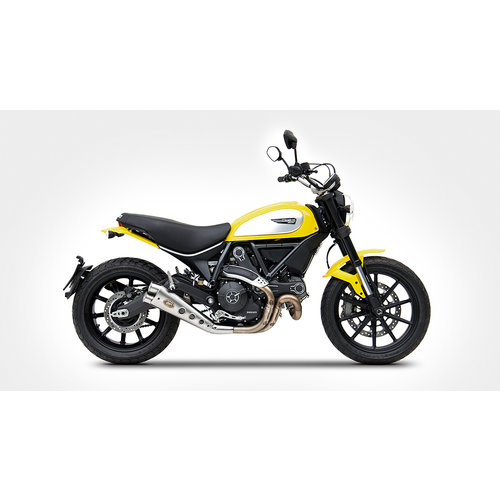 Zard Ducati Scrambler, 15-, kurz, tief, Slip-On, E-Markiert