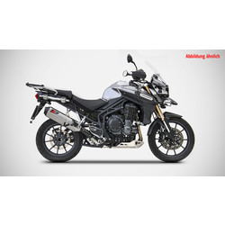 PENTA-Auspuff Triumph Tiger Explorer, 12-, 3-1, Titan, Slip-On, E-Markiert