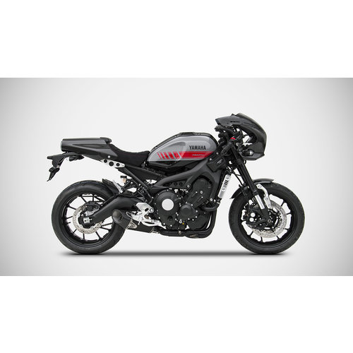 Zard Echappement Complet Yamaha MT-09 / XSR 900, Euro 4, Kit Complet Basso 3-1, Inox, noir kompl.