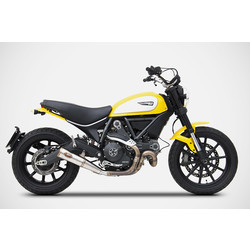 Exhaust  Zuma Ducati Scrambler 800, 17-, Stainless, slip on, E-Marked, Euro 4