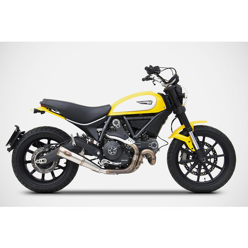 Zard Pot d'échappement Zuma Ducati Scrambler 800, 17-, Inox, slip on, E-Marked, Euro 4