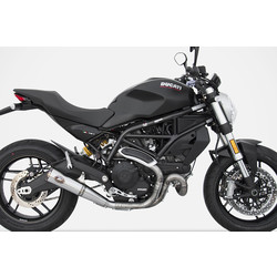 Auspuff Zuma Ducati Monster 797, 17-, Edelstahl, Slip-On, E-Markiert, Euro 4