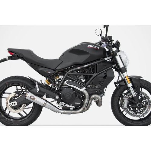 Zard Auspuff Zuma Ducati Monster 797, 17-, Edelstahl, Slip-On, E-Markiert, Euro 4