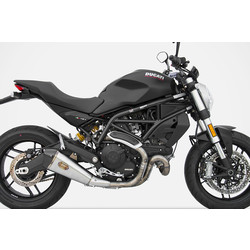 Exhaust  Basso Ducati Monster 797, 17-, Stainless, slip on, E-Marked, Euro 4