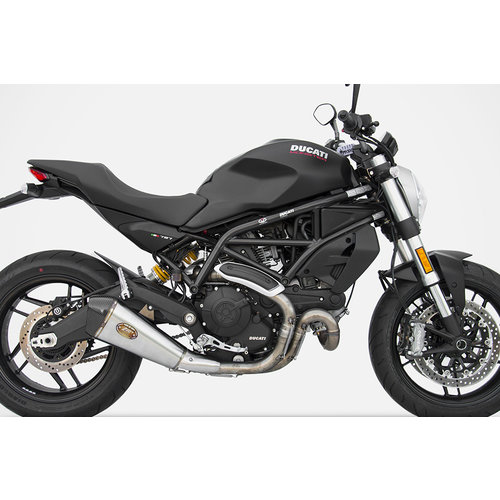 Zard Auspuff Basso Ducati Monster 797, 17-, Edelstahl, Slip-On, E-Kennzeichnung, Euro 4