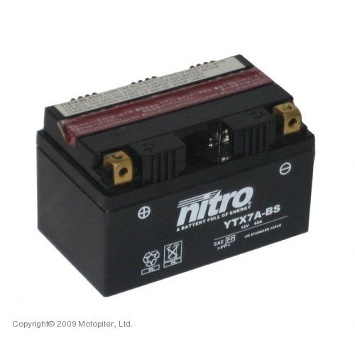 NITRO YTX7A-BS Super Sealed Battery