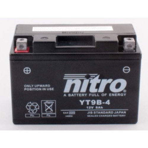 NITRO YT9B-4 Super Sealed Battery