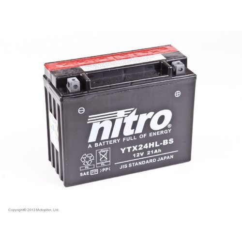 NITRO YTX24HL-BS GEL Super versiegelte Batterie