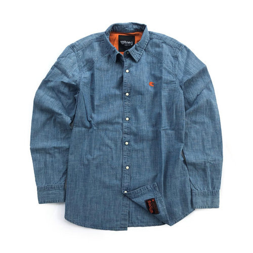 Roeg Bear Premium Denim Shirt Hellblau