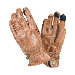 Retro gloves - brown (size L)