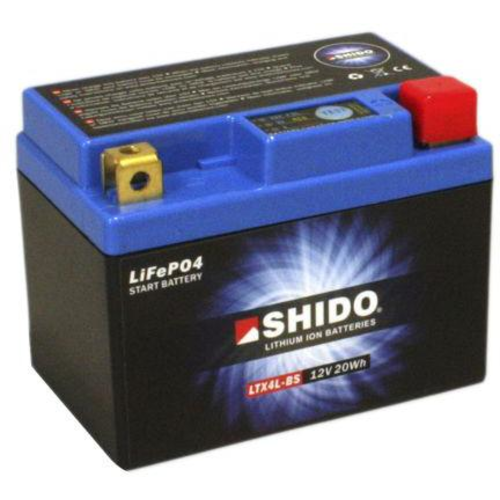 Shido LTX4L-BS Lithium Ion Accu