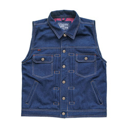 Gilet di Rain Splitter Denim Vest | Denim blu