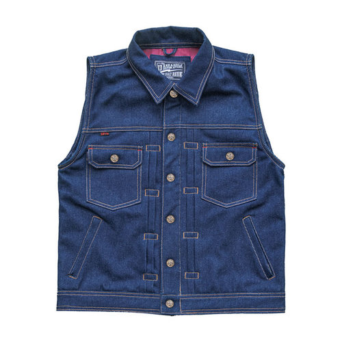 13½ Chaleco de Rain Splitter Denim | Azul Denim