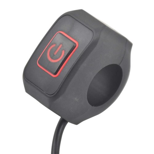 1 Button Manual-Return Headlight Switch - Red