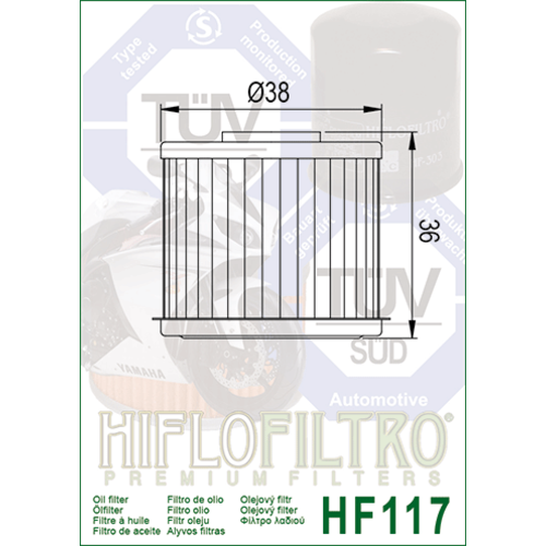 Hiflo Oil Filter HF117