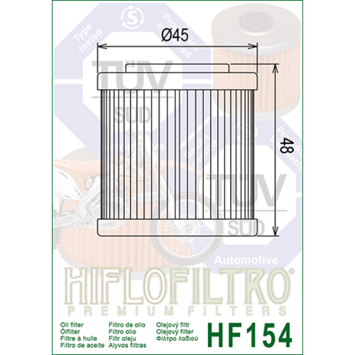 Hiflo Filtre à huile HF154