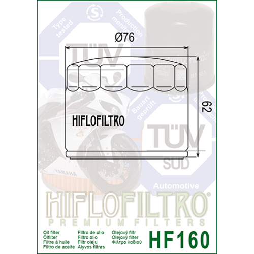 Hiflo Oliefilter HF160