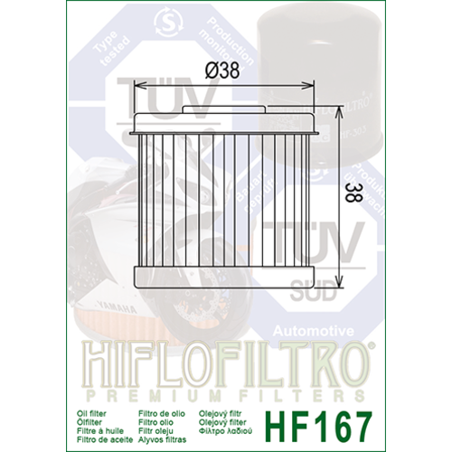 Hiflo Filtre à huile HF167
