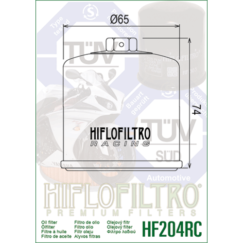 Oil Filter HF204RC - CafeRacerWebshop.com