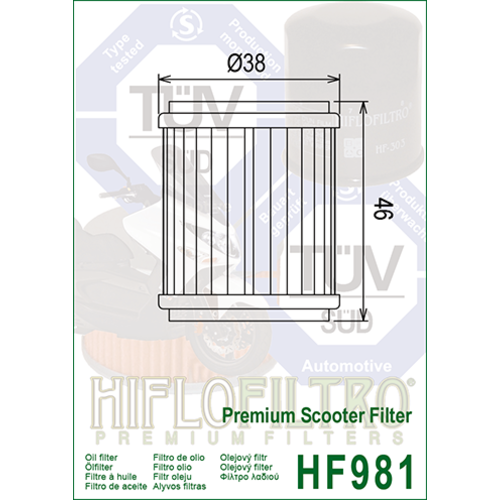 Hiflo Oliefilter HF981