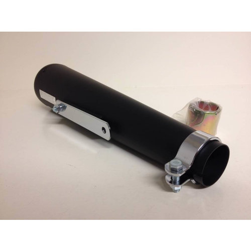 Emgo Megaton Silenziatore Universale in Acciaio Nero - Variabile 38-44.5mm, Lunghezza 435mm