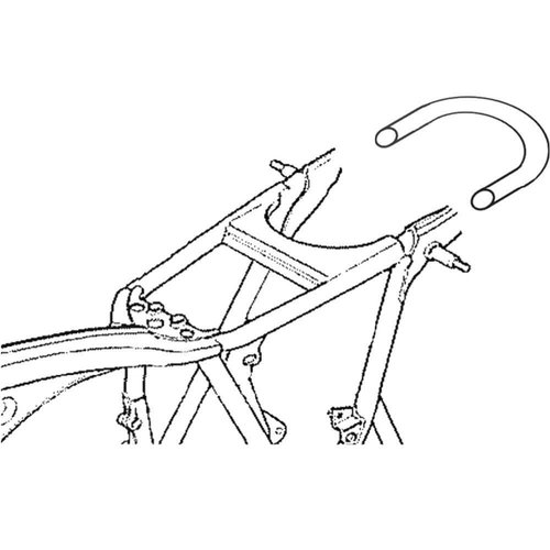 MCU 1" Cafe Racer Lus 2 mm Staal OD: 210MM