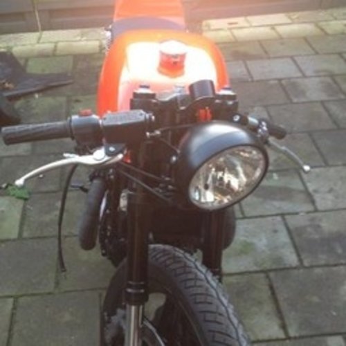 Shin Yo 7" Clear Black Gloss Headlight RENO 1