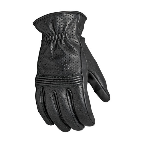 Roland Sands Wellington Leather Gloves | Black