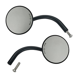 Utility Round Mirrors Ece Approved-Black